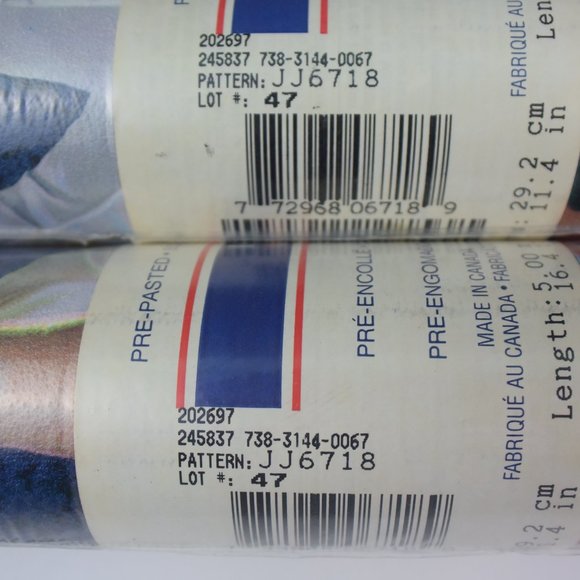 2 Rolls Vintage Sports-Themed Wallpaper Border - Picture 4 of 8